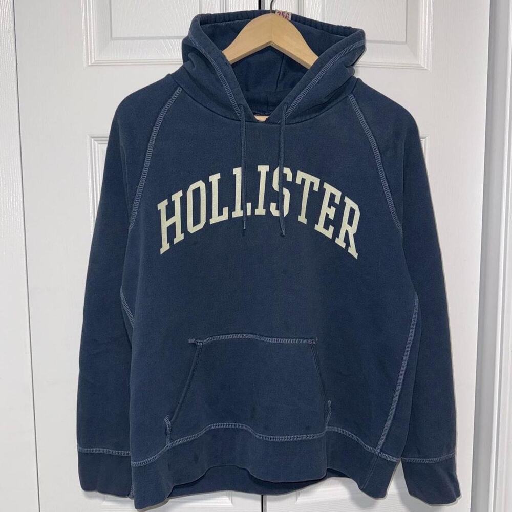 Y2k 2000s hollister phys ed logo spellout hoodie size large